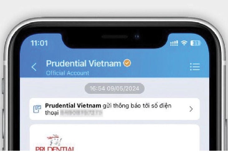 Zalo Prudential Việt Nam