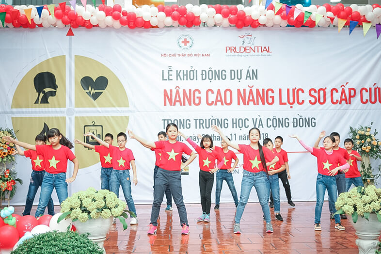 Lễ khởi động dự án: tổ chức tại trường Tiểu học Khương Mai, quận Thanh Xuân, Hà Nội 