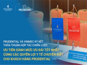 Prudential và bệnh viện Vinmec ký kết hợp tác chiến lược