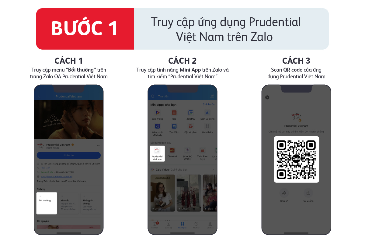 Ứng dụng Prudential Việt Nam trên Zalo 2