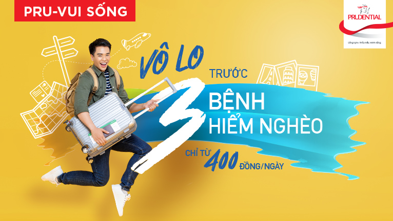 Vô lo trước 3 bệnh hiểm nghèo - Chỉ từ 400 đồng/ngày