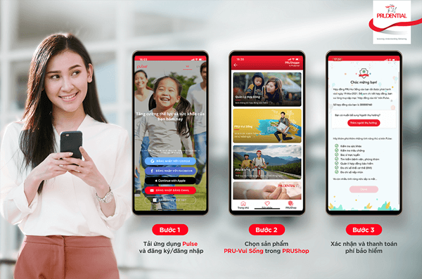 Mua sản phẩm PRU-Vui Sống dễ dàng chỉ trong 3 phút