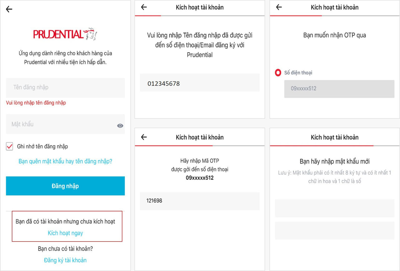 Hướng dẫn đăng ký và kích hoạt tài khoản PRUOnline