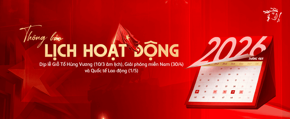 Lịch hoạt động Trung tâm Chăm sóc Khách hàng Prudential dịp lễ 10/3, 30/4 & 1/5