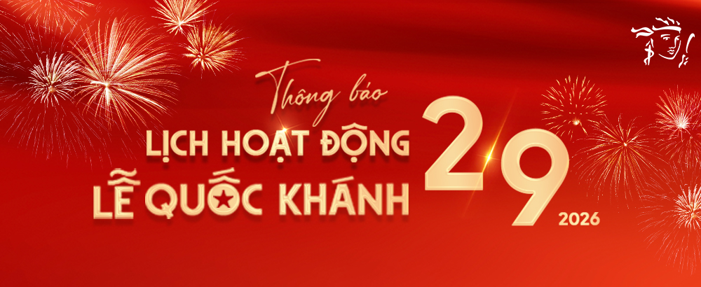 Thông báo lịch hoạt động lễ quốc khánh 2/9/2026
