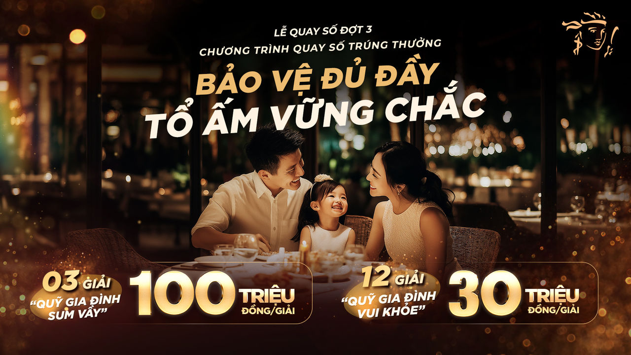 Kết quả quay số trúng thưởng đợt 3 Chương trình khuyến mại “Bảo Vệ Đủ Đầy Tổ Ấm Vững Chắc”