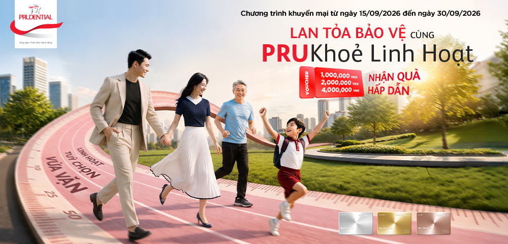 Lan Tỏa Bảo Vệ Cùng PRUKhỏe Linh Hoạt