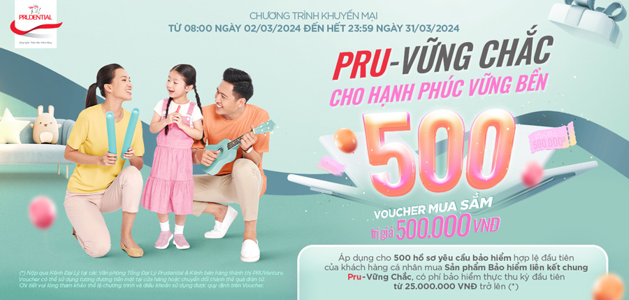 PRU-VỮNG CHẮC Cho Hạnh Phúc Vững Bền